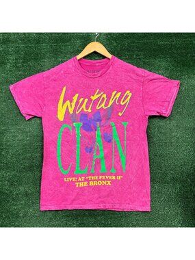 Wu-Tang Clan Live at The Fever II Hip-Hop Mineral Wash T-Shirt Size Medium